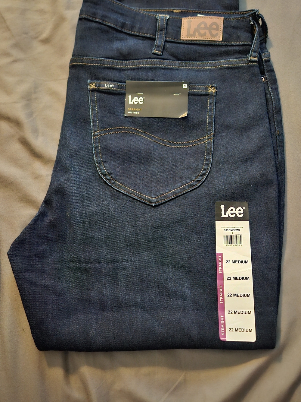 MWT Lee Women's Straight Jeans — Deep Indigo